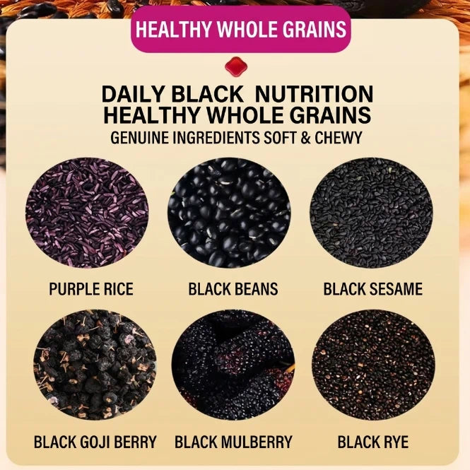 🥧100% Artisan Handmade Five-Black Mulberry Purple Rice Cakes 🍃Zero Added Sugar, Clean Ingredients-VIM