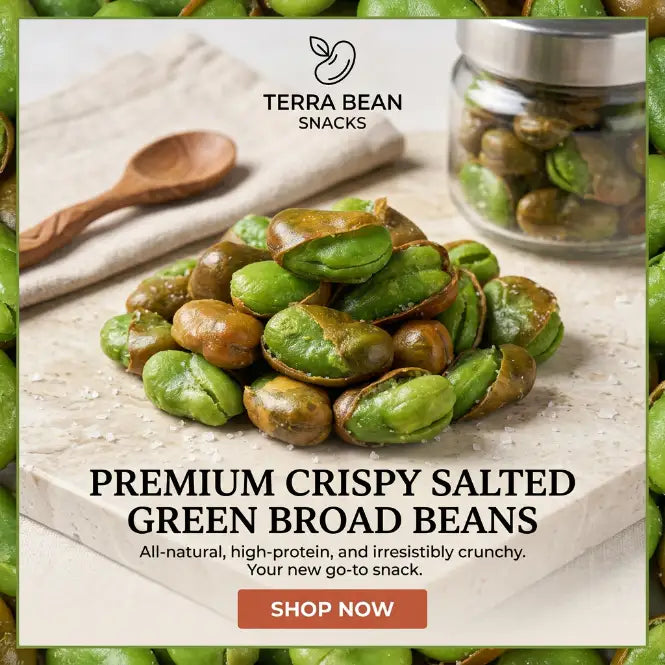 Crispy Highland Green Heart Fava Beans- Natural Ingredients, Nutrient Packed, Zero Guilt-VIM