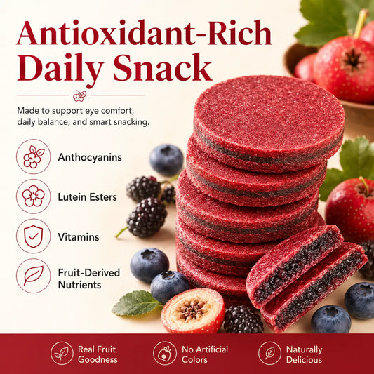 Antioxidant-Rich Fruit Snack – Mulberry Blueberry Filled Hawthorn Slices-LT