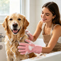 2-in-1 Silicone Pet Grooming & Dishwashing Gloves | Anti-Scratch, Easy Clean-ZRT