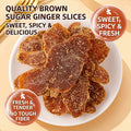 Old Craft Brown Sugar Ginger Chews, Raw Ginger Wellness Treat-SUY