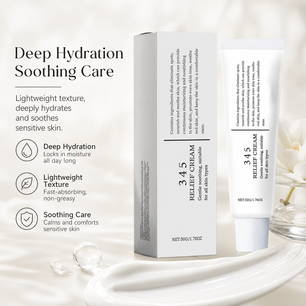 ⭐345 Relief Cream | Fade Fine Lines & Repair Dull Aging Skin✨-WBJ