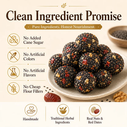 🌿 Astragalus Codonopsis Black Sesame Balls —Nourish Energy • Support Sleep • Strengthen Vitality-WBJ