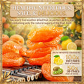 🍑Pure California Sunshine: Premium Unsulfured Dried Apricots — 🍃Whole, Sun-Dried & Naturally Sweet-XXS