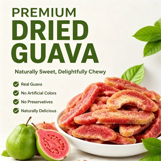 Premium Dried Guava Slices – Chewy, Nutritious, & Perfect for Daily Snacking! 🍈 Limited Time Offer!-KPL