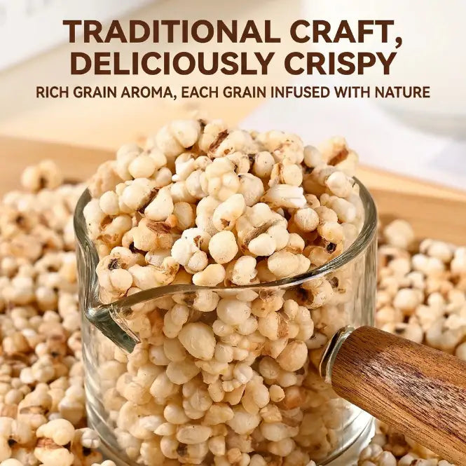 "Premium Roasted Coix Seeds — Crunchy, Healthy, & Perfect for Snacking! 🌾 Limited Time Offer!"-VIM