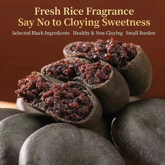 🥧100% Artisan Handmade Five-Black Mulberry Purple Rice Cakes 🍃Zero Added Sugar, Clean Ingredients-VIM