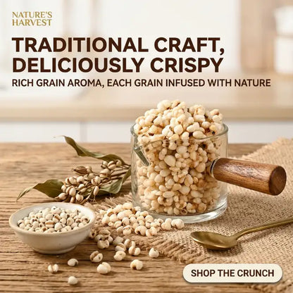 "Premium Roasted Coix Seeds — Crunchy, Healthy, & Perfect for Snacking! 🌾 Limited Time Offer!"-VIM
