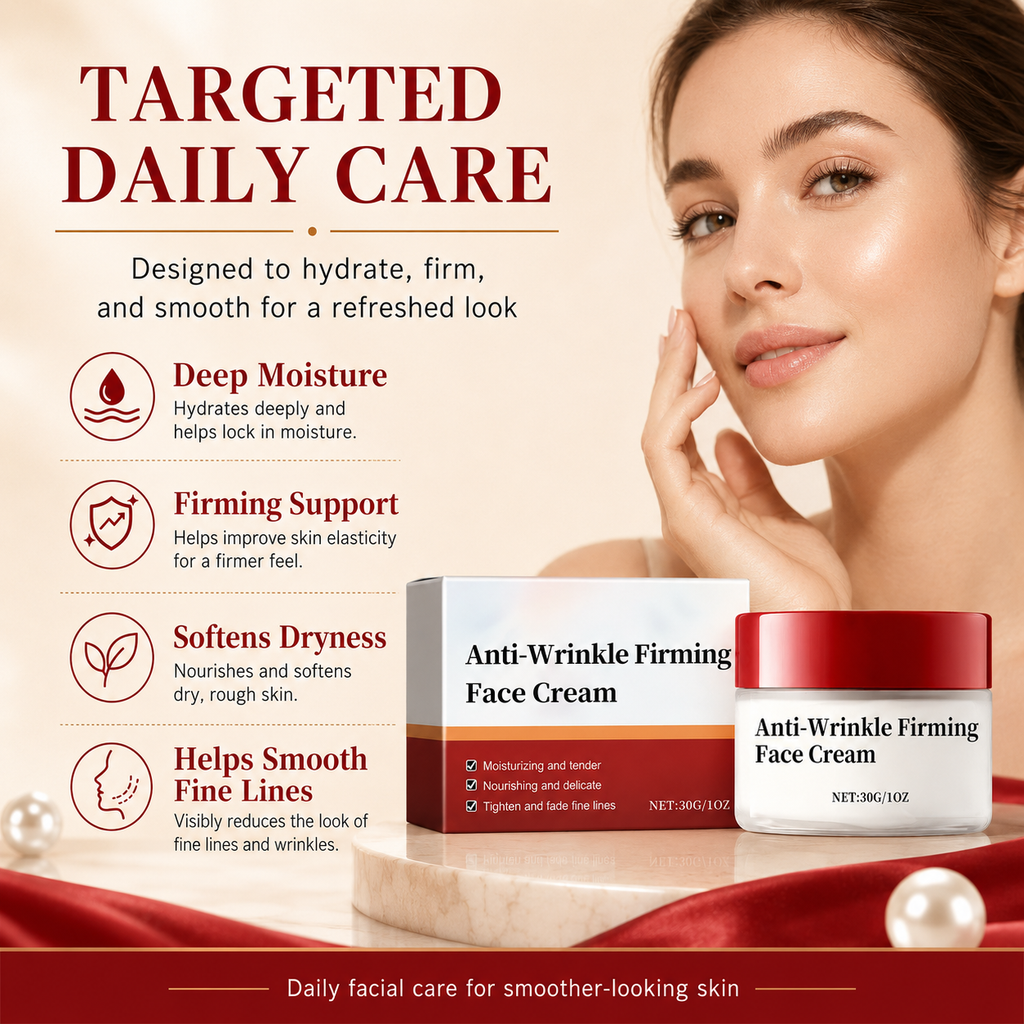💖 Anti-Wrinkle Firming Face Cream | Hydrating & Nourishing Moisturizer | Helps Improve Skin Elasticity & Smooth Fine Lines-KPL