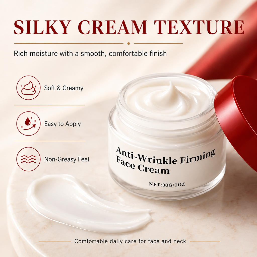 💖 Anti-Wrinkle Firming Face Cream | Hydrating & Nourishing Moisturizer | Helps Improve Skin Elasticity & Smooth Fine Lines-KPL