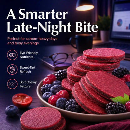 Antioxidant-Rich Fruit Snack – Mulberry Blueberry Filled Hawthorn Slices-LT