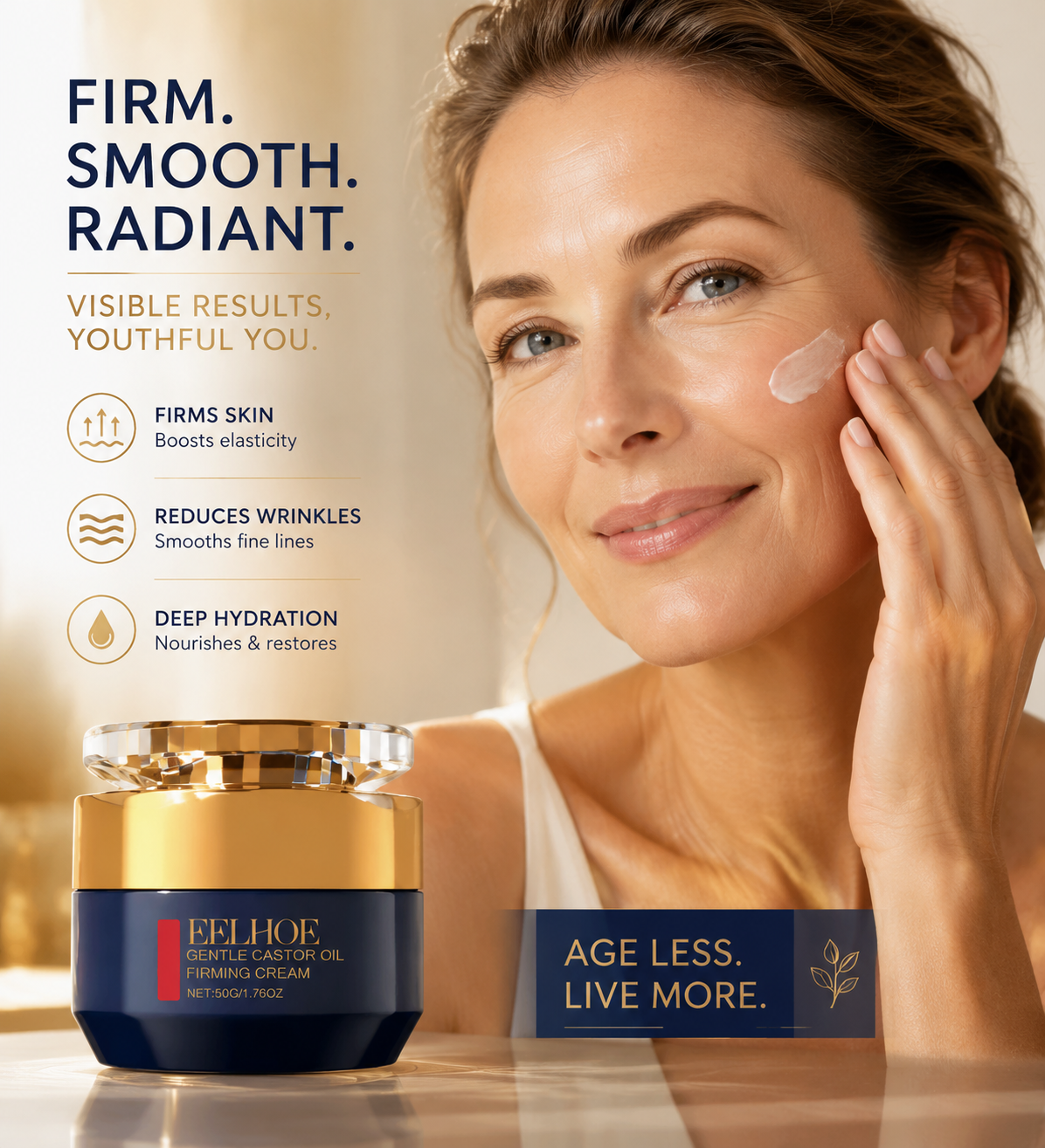 Peptide Lifting Cream | Smooth, Firm & Hydrated Looking Skin-SUY