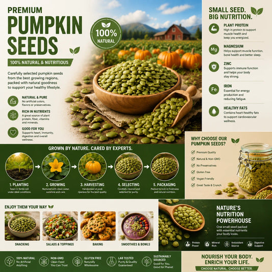 Crunchy Pumpkin Seeds Snack – Natural Superfood for Healthy Daily Energy-SUY