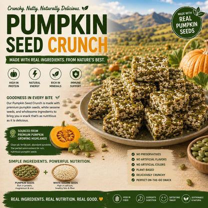 Premium Pumpkin Seed Brittle | High-Protein Crunch Snack-SUY