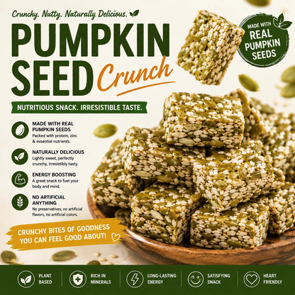 Premium Pumpkin Seed Brittle | High-Protein Crunch Snack-SUY