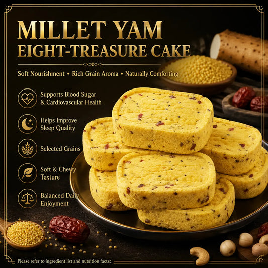 Millet Chinese Yam Bazhen Cake | Support Blood Sugar, Heart Health & Better Sleep-ZRT