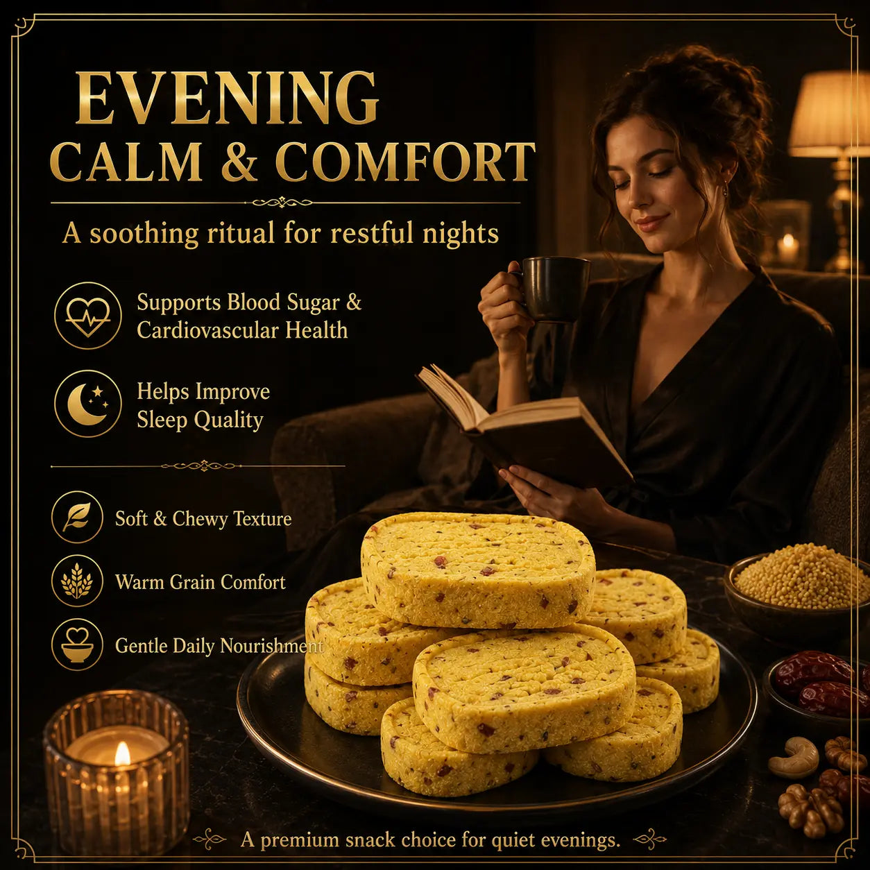 Millet Chinese Yam Bazhen Cake | Support Blood Sugar, Heart Health & Better Sleep-ZRT