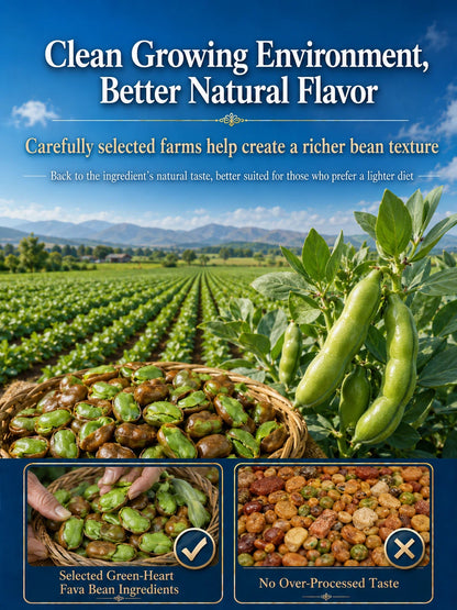Nourish your body with high-quality plant protein and the crisp texture of green heart broad beans — a ready-to-eat snack tailored for those mindful of vascular health-CJP