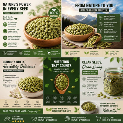 Crunchy Pumpkin Seeds Snack – Natural Superfood for Healthy Daily Energy-SUY