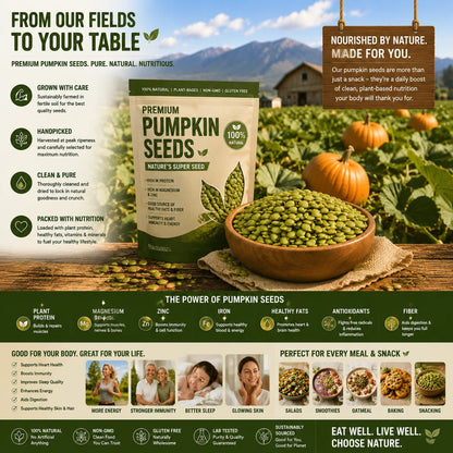 Crunchy Pumpkin Seeds Snack – Natural Superfood for Healthy Daily Energy-SUY
